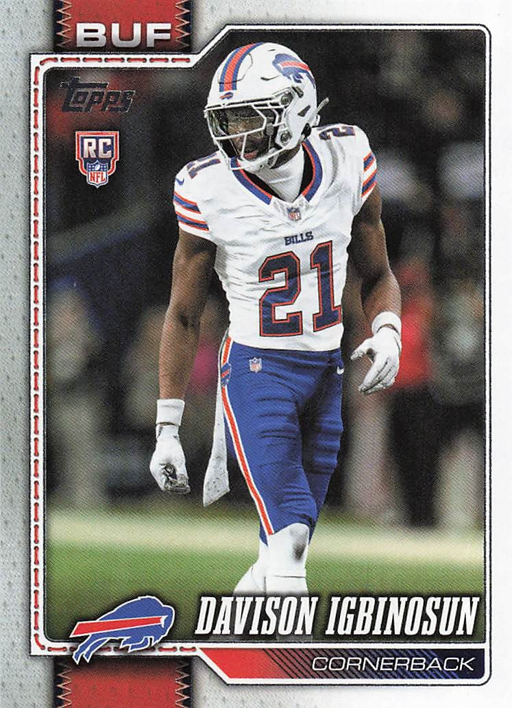 2026 Topps Flagship Football Davison Igbinosun #349 RC