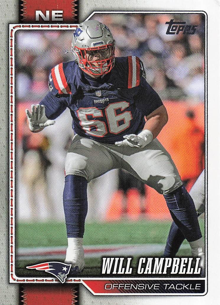 2026 Topps Flagship Football Will Campbell #137