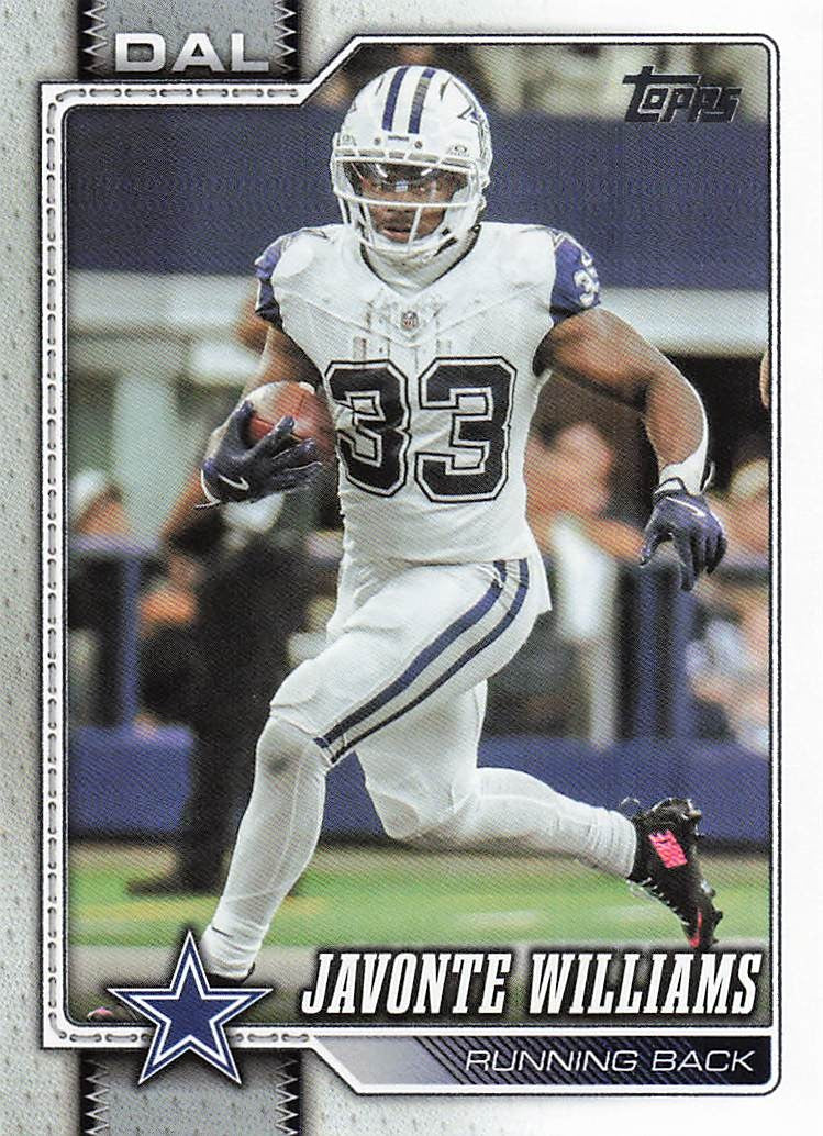 2026 Topps Flagship Football Javonte Williams #51