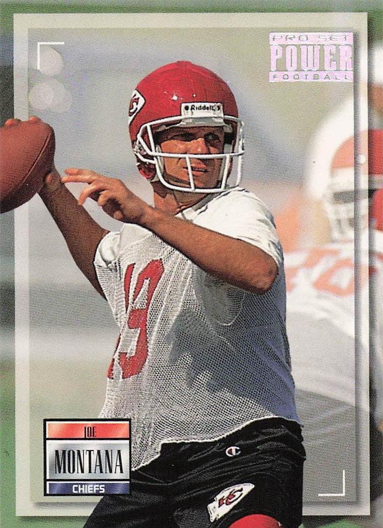 1993 Pro Set Power Football Joe Montana #200