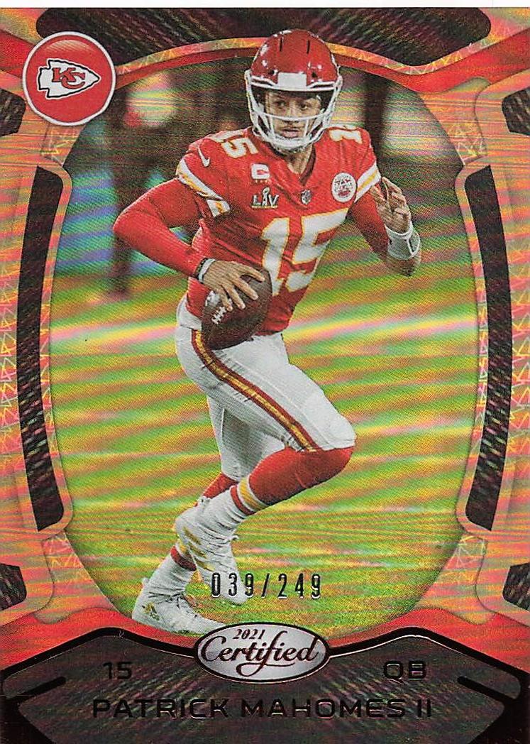 2021 Panini Certified Football Mirror Bronze 039/249 Patrick Mahomes II #43