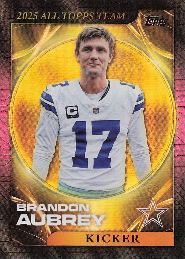 2026 Topps Flagship Football 2025 All Topps Team Brandon Aubrey #25ATT-7