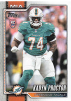 2026 Topps Flagship Football Kadyn Proctor #353 RC