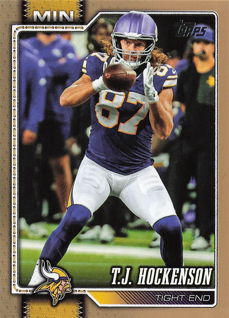 2026 Topps Flagship Football Gold 0507/2026 T.J. Hockenson #241