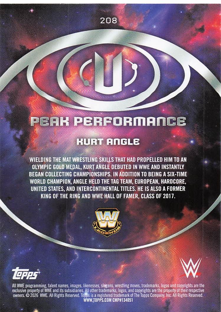 2026 Topps Universe WWE Wrestling Kurt Angle #208