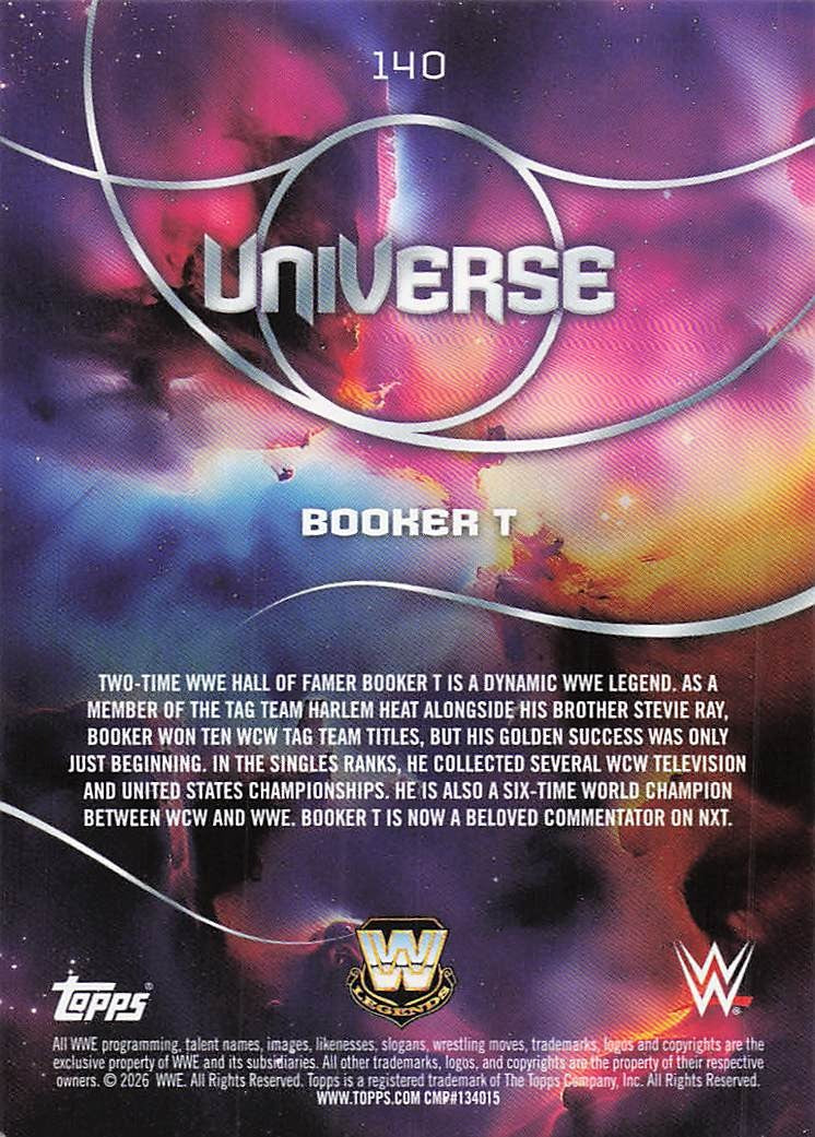 2026 Topps Universe WWE Wrestling Booker T #140