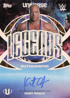 2026 Universe WWE Legends Autographs Gold 21/99 Stone Kurt Angle #LA-KA