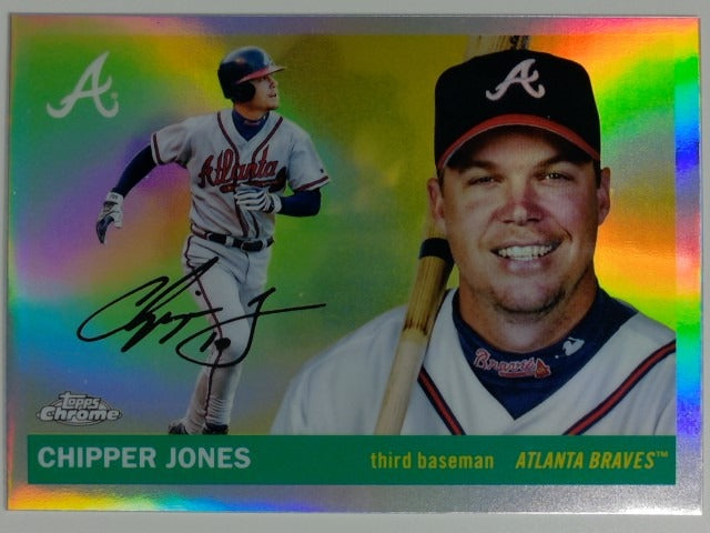 2025 Topps Chrome Platinum Baseball Refractor Chipper Jones #374