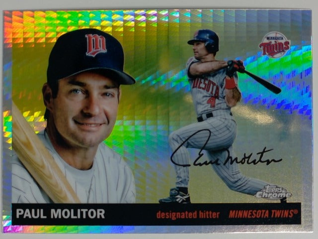 2025 Topps Chrome Platinum Baseball Prism Refractor Paul Molitor #433