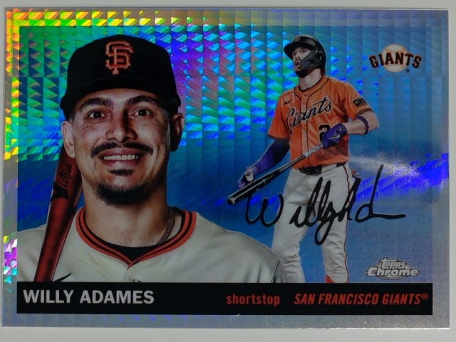 2025 Topps Chrome Platinum Baseball Prism Refractor Willy Adames #170