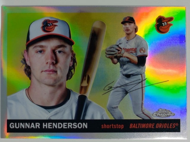 2025 Topps Chrome Platinum Baseball Refractor Gunnar Henderson #96