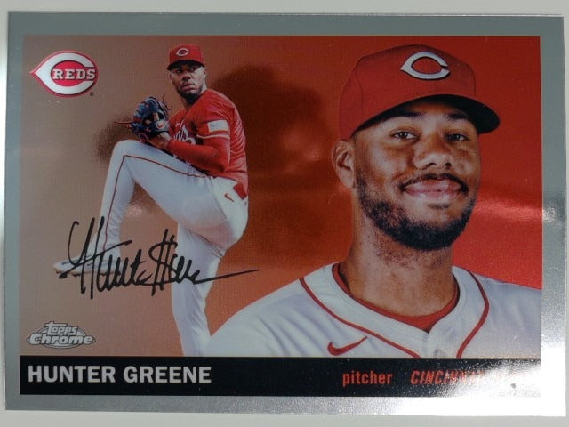 2025 Topps Chrome Platinum Anniversary Baseball Hunter Greene #71