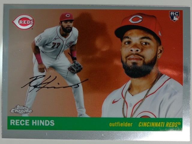 2025 Topps Chrome Platinum Baseball Rece Hinds #330 RC