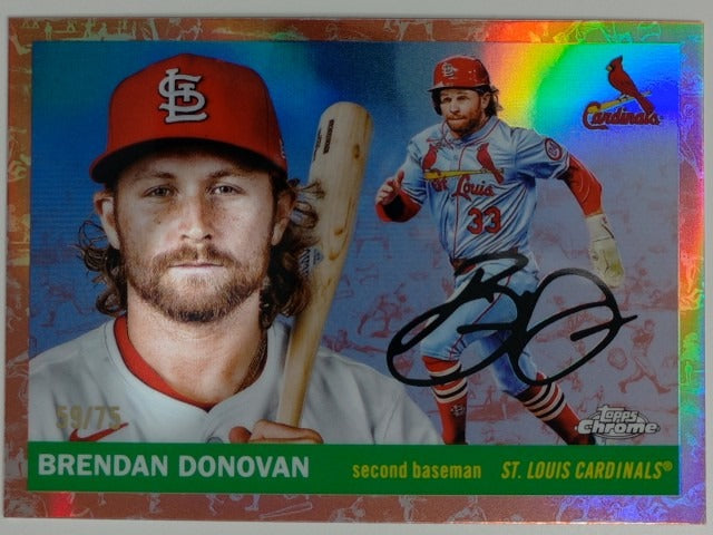 2025 Platinum Toile Cream / Rose Gold Refractor 59/75 Brendan Donovan #149