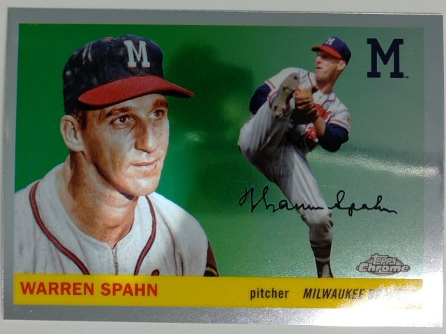 2025 Topps Chrome Platinum Baseball Warren Spahn #353