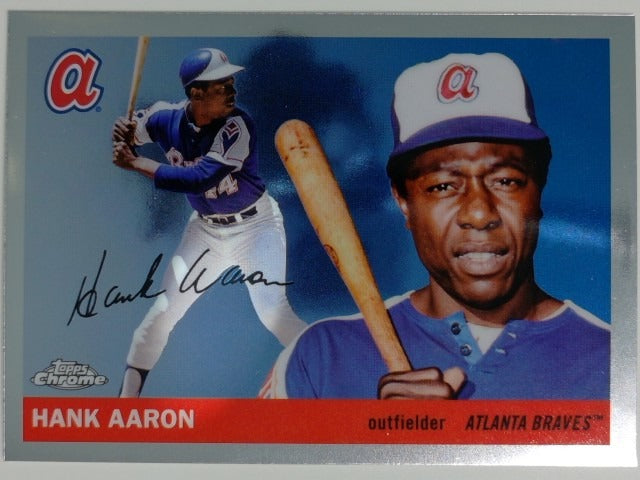 2025 Topps Chrome Platinum Baseball Hank Aaron #304