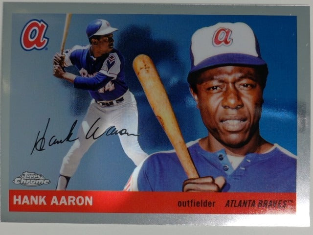 2025 Topps Chrome Platinum Baseball Hank Aaron #304