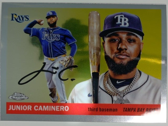 2025 Topps Chrome Platinum Baseball Junior Caminero #168