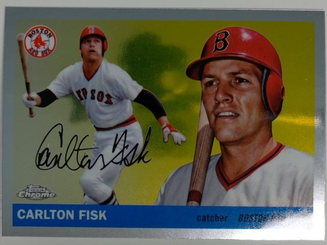 2025 Topps Chrome Platinum Anniversary Baseball Carlton Fisk #357