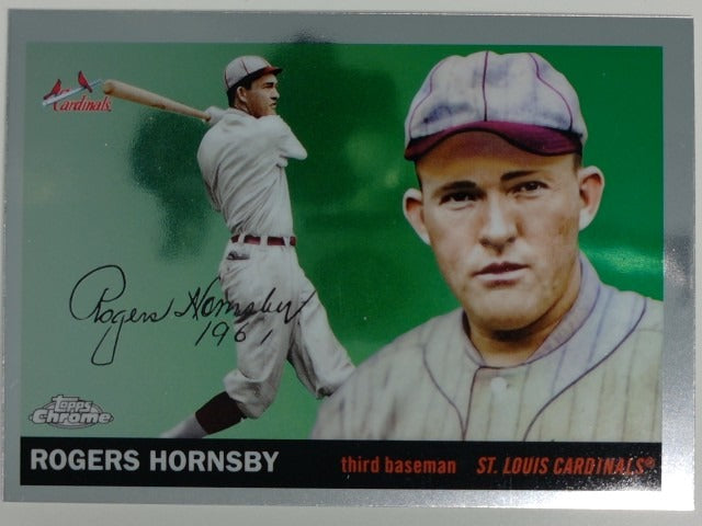 2025 Topps Chrome Platinum Baseball Rogers Hornsby #443