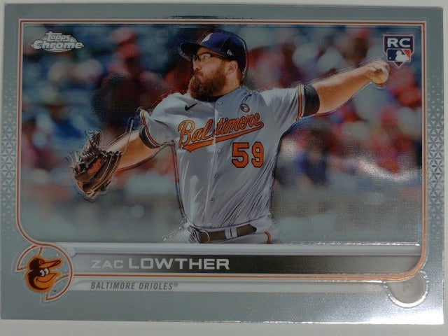 2022 Topps Chrome Sonic Baseball Zac Lowther #159 RC
