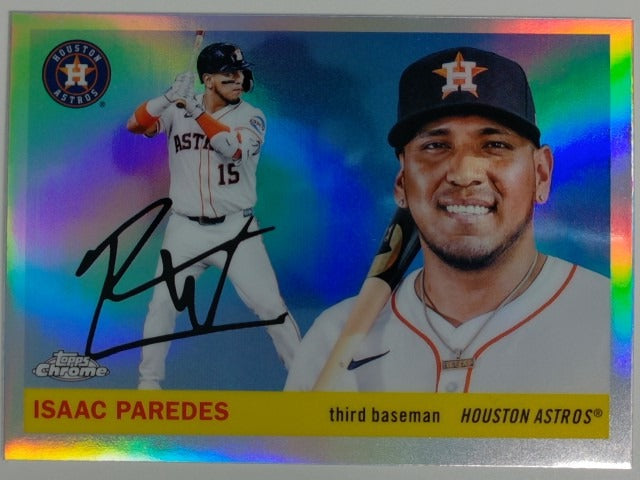 2025 Topps Chrome Platinum Baseball Refractor Isaac Paredes #40