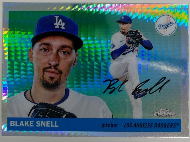 2025 Topps Chrome Platinum Anniversary Baseball Prism Refractor Blake Snell #33