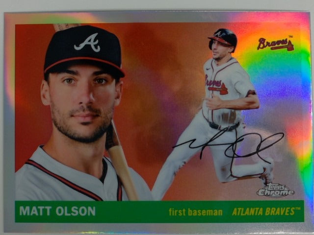 2025 Topps Chrome Platinum Baseball Refractor Matt Olson #64