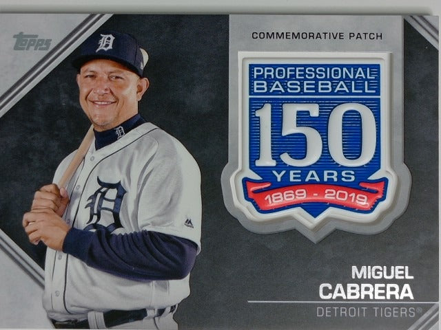 2019 Topps Baseball 150th Anniversary Commemorative Miguel Cabrera #AMP-MC