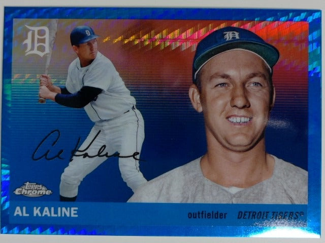 2025 Topps Chrome Platinum Baseball Blue Prism Refractor Al Kaline #487