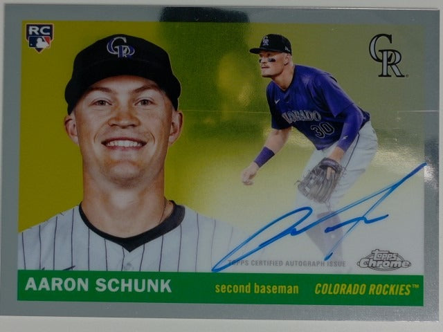 2025 Topps Chrome Platinum Autographs Aaron Schunk #CPA-AS