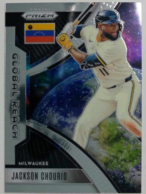2026 Panini Prizm Baseball Global Reach Circles Prizm Jackson Chourio #9