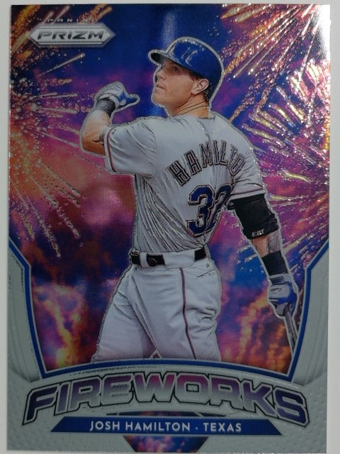 2026 Panini Prizm Baseball Fireworks Josh Hamilton #7