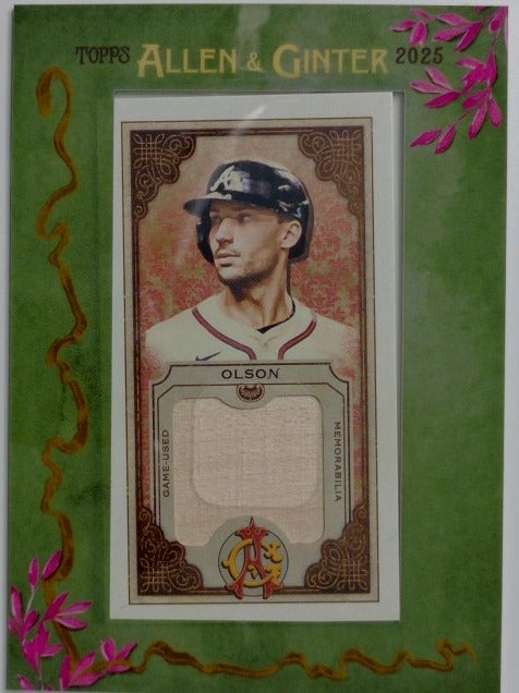 2025 Topps Allen & Ginter Baseball Framed Mini Relics Matt Olson #MFR-MOL