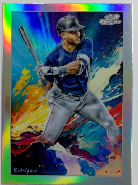 2024 Topps Chrome Cosmic Baseball Stars in the Night Julio Rodríguez #STN-16