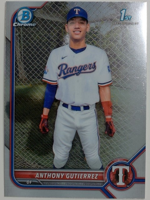 2022 Bowman Chrome Baseball Prospects Anthony Gutierrez #BCP-160