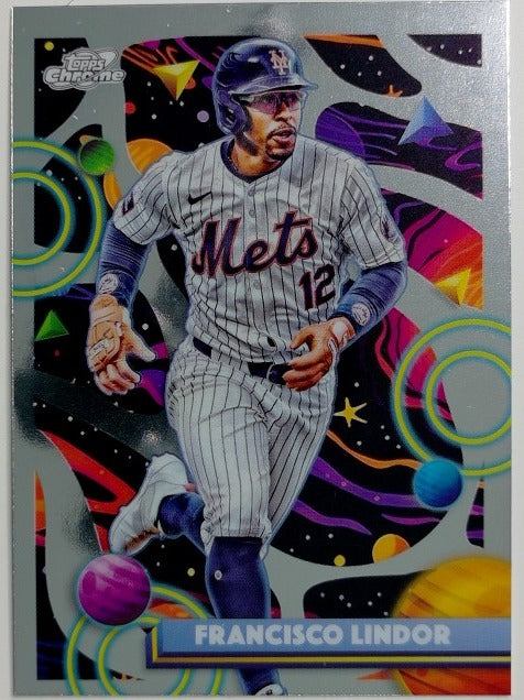 2025 Topps Chrome Cosmic Baseball Francisco Lindor #106