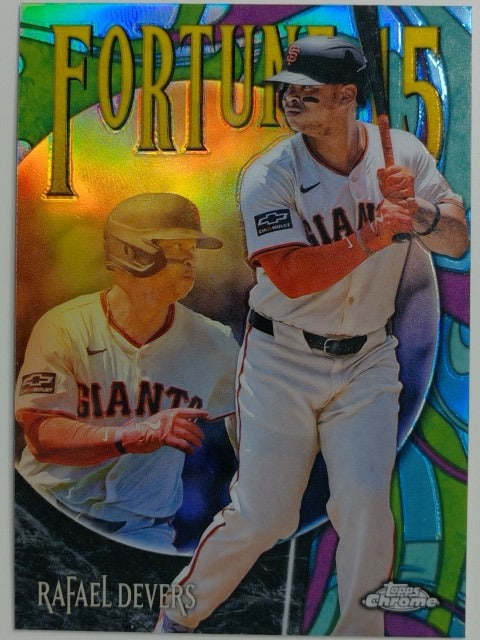 2025 Topps Chrome Update Baseball Fortune 15 Rafael Devers #F15-12