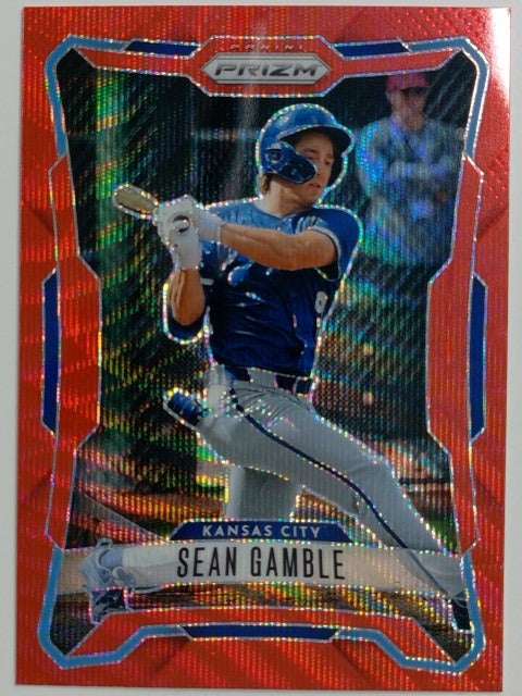 2026 Panini Prizm Baseball Ruby Wave Prizm Sean Gamble #22