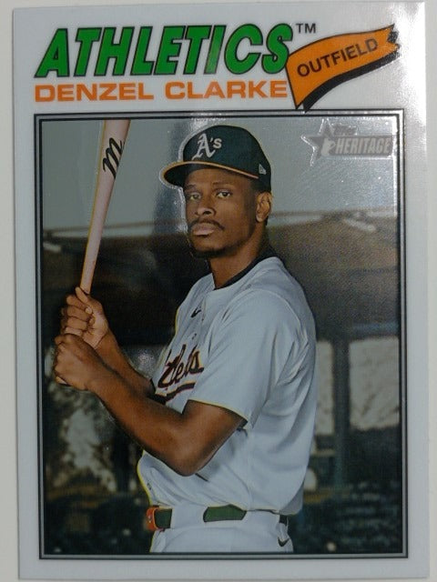 2026 Topps Heritage Baseball Chrome Denzel Clarke #324