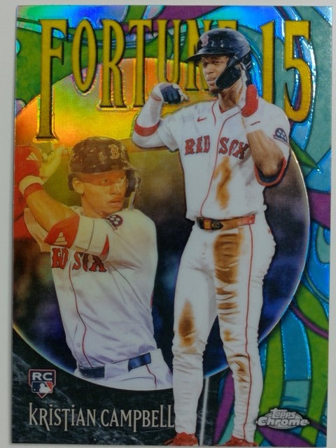 2025 Topps Chrome Update Baseball Fortune 15 Kristian Campbell #F15-23