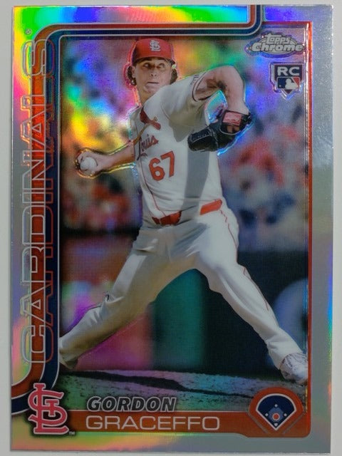 2025 Topps Chrome Baseball Refractor Gordon Graceffo #256 RC