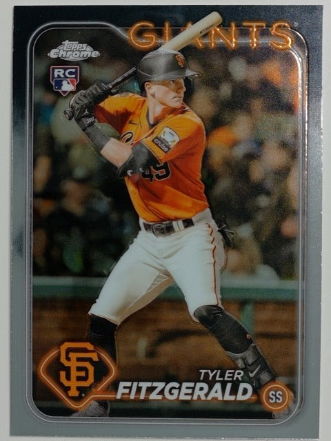 2024 Topps Chrome Baseball Tyler Fitzgerald #131 RC