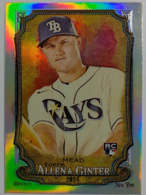 2024 Topps Allen & Ginter Baseball Chrome Refractor Curtis Mead #14 RC