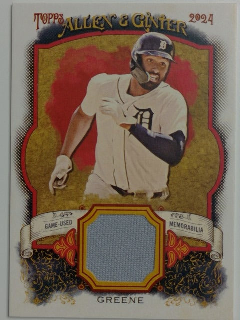 2024 Topps Allen & Ginter Baseball Full-Size Relics A Riley Greene #AGR-RG