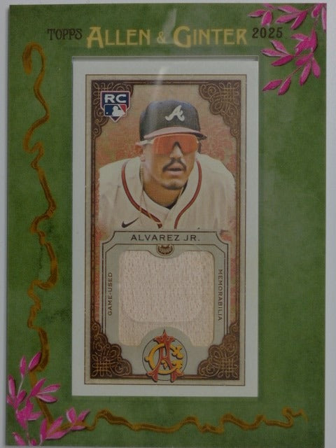 2025 Topps Allen & Ginter Baseball Framed Mini Relics Nacho Alvarez Jr. #MFR-NAL