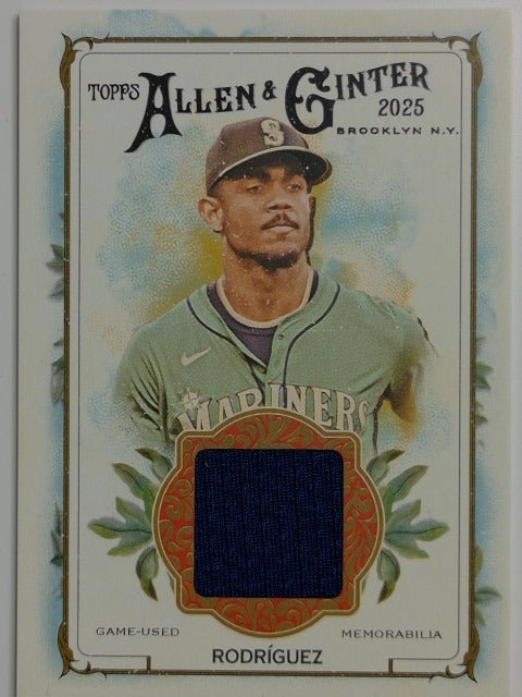 2025 Topps Allen & Ginter Baseball Relics Julio Rodríguez #AGR-JRO