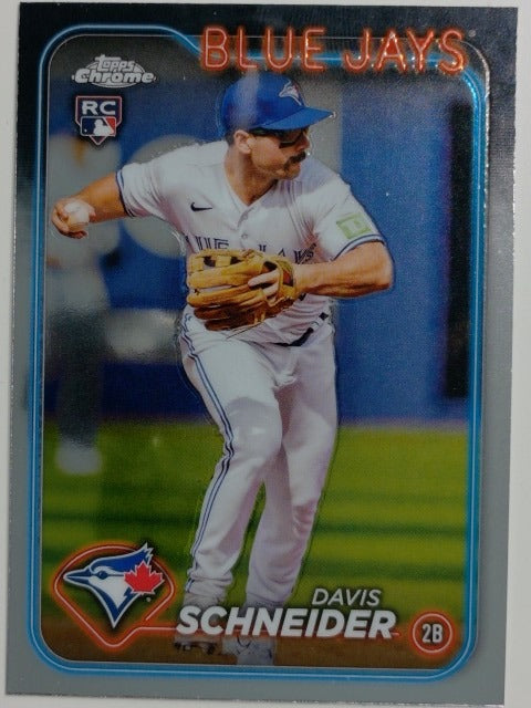 2024 Topps Chrome Baseball Davis Schneider #290 RC