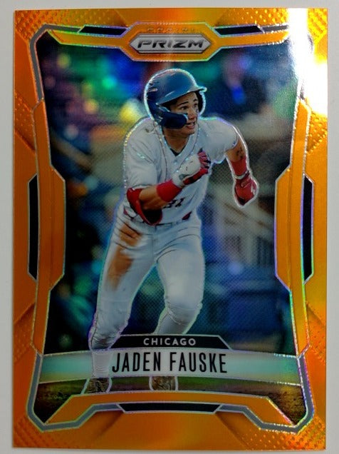 2026 Panini Prizm Baseball Orange Prizm 131/249 Jaden Fauske #176