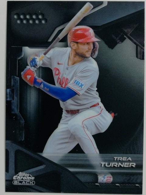 2026 Topps Chrome Black Baseball Trea Turner #139